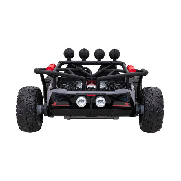 Dvivietis elektromobilis bagis Auto Buggy Racing 5, 24V, pilkas