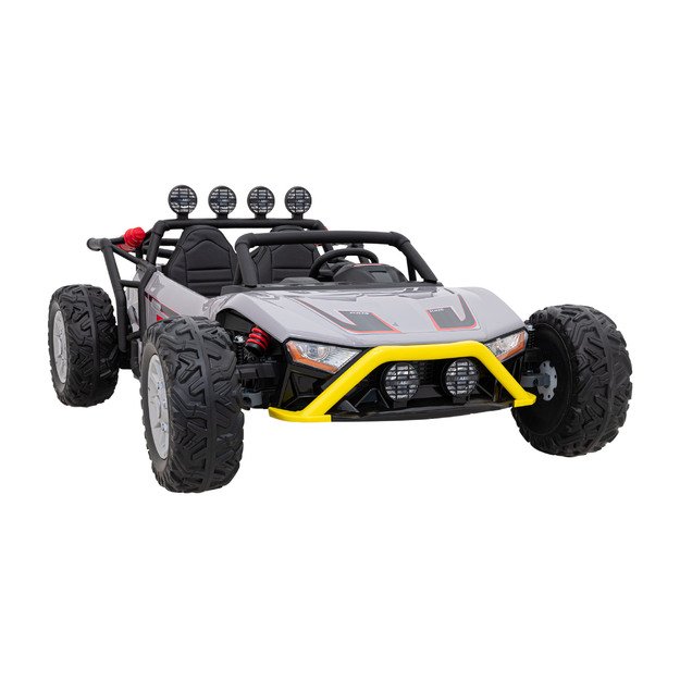 Dvivietis elektromobilis bagis Auto Buggy Racing 5, 24V, pilkas