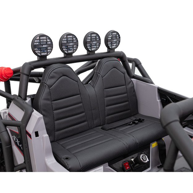 Dvivietis elektromobilis bagis Auto Buggy Racing 5, 24V, pilkas