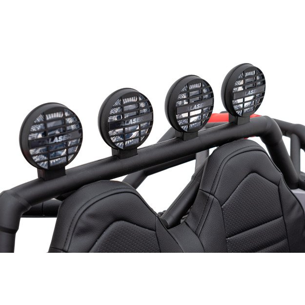 Dvivietis elektromobilis bagis Auto Buggy Racing 5, 24V, pilkas