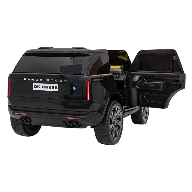 Dvivietis vaikiškas elektromobilis Range Rover SUV Lift, juodas