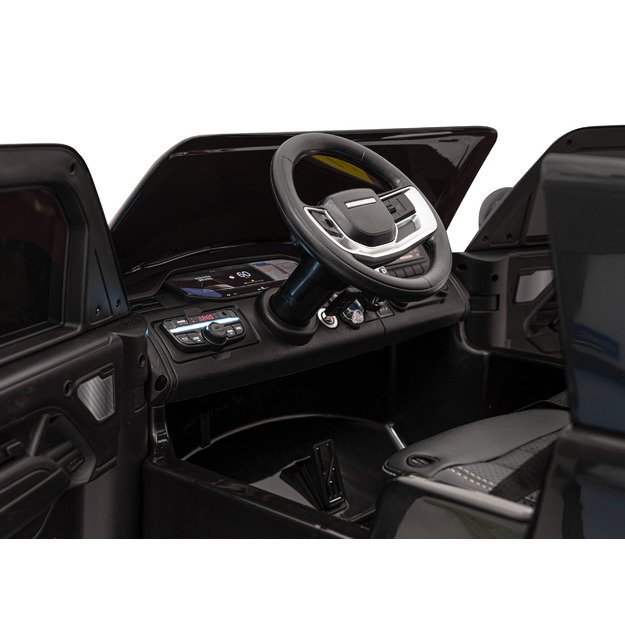 Dvivietis vaikiškas elektromobilis Range Rover SUV Lift, juodas