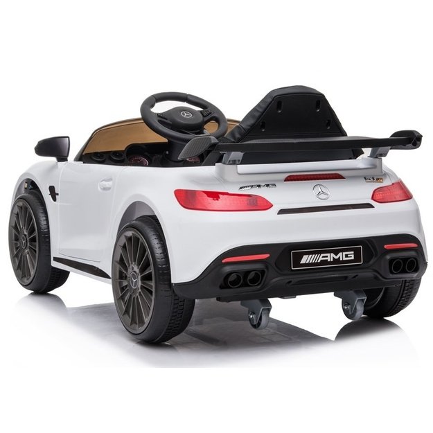 Vienvietis elektromobilis vaikams Mercedes AMG GT R, baltas 2