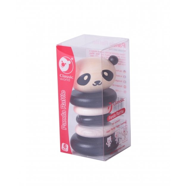 Medinis barškantis žaisliukas ,, Panda"