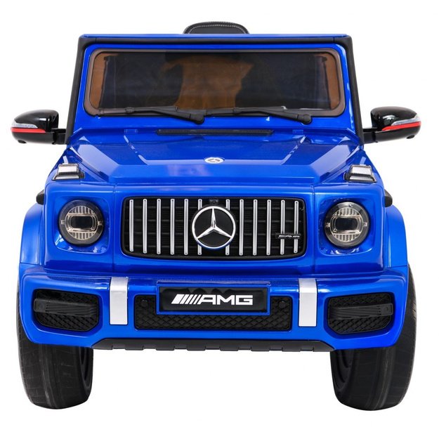 Vienvietis elektrinis džipas vaikams Mercedes AMG G63, mėlynas lakuotas