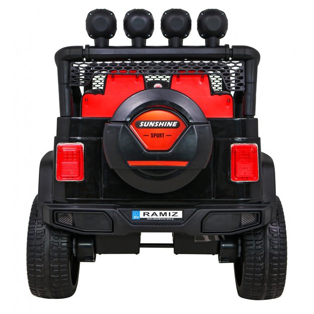 Vienvietis elektrinis džipas vaikams Raptor Drifter 4x4, juodas