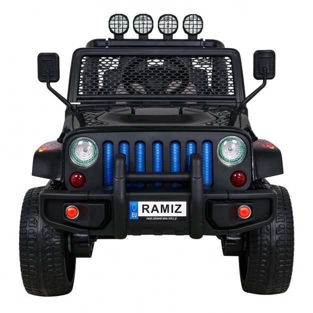 Vienvietis elektrinis džipas vaikams Raptor Drifter 4x4, juodas