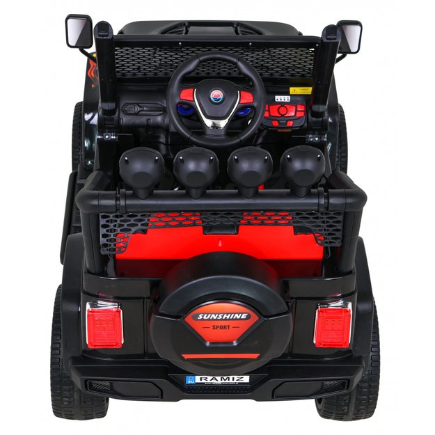 Vienvietis elektrinis džipas vaikams Raptor Drifter 4x4, juodas