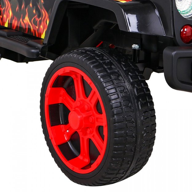 Vienvietis elektrinis džipas vaikams Raptor Drifter 4x4, juodas