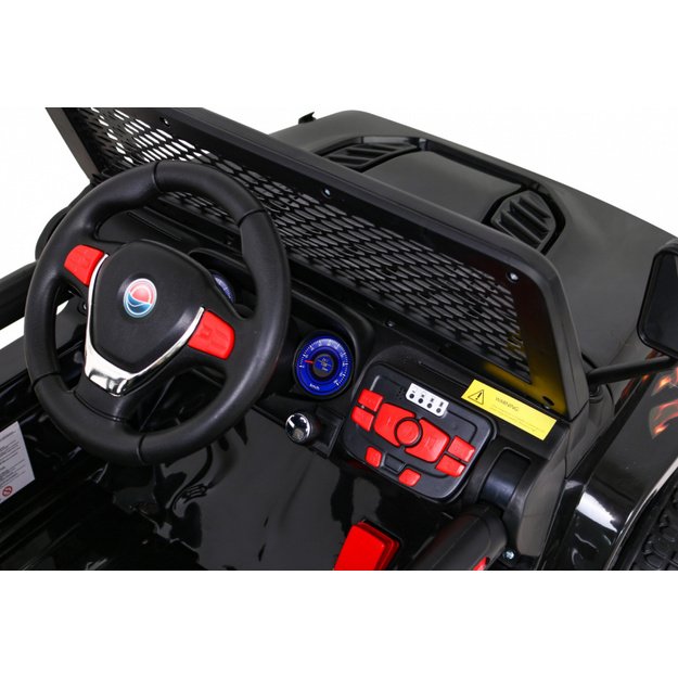 Vienvietis elektrinis džipas vaikams Raptor Drifter 4x4, juodas