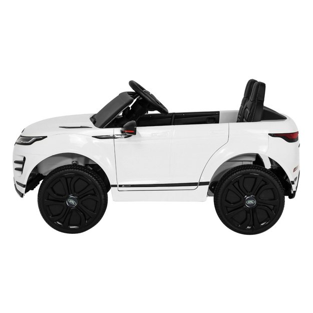 Vienvietis elektromobilis Range Rover Evoque, baltas