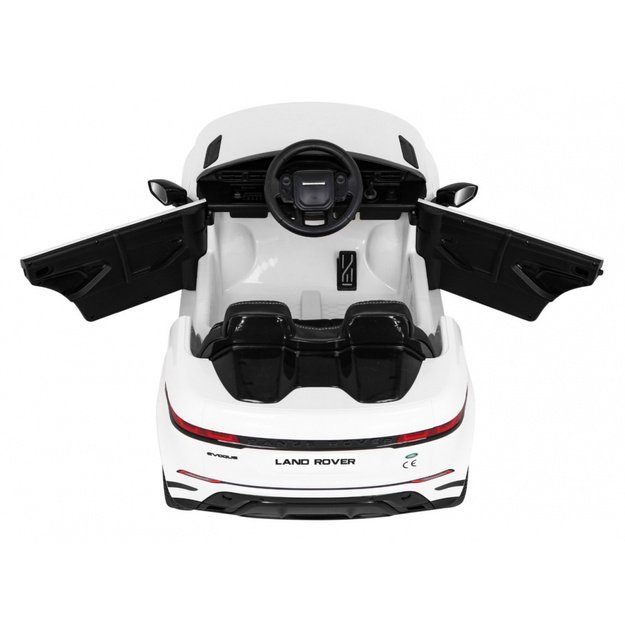 Vienvietis elektromobilis Range Rover Evoque, baltas