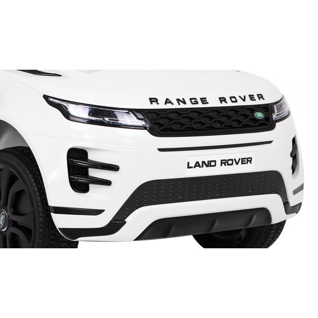 Vienvietis elektromobilis Range Rover Evoque, baltas