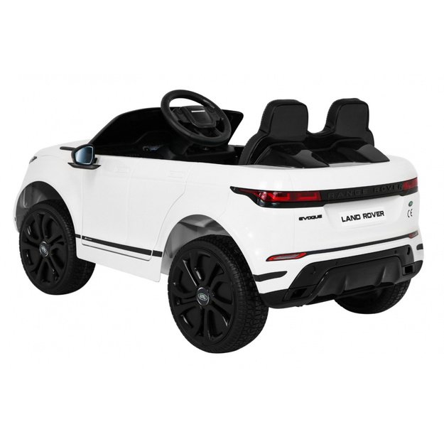 Vienvietis elektromobilis Range Rover Evoque, baltas