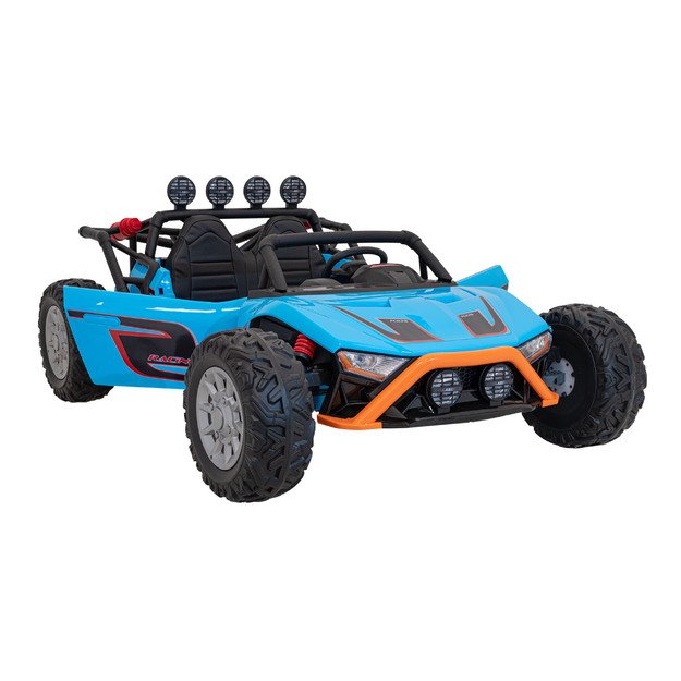Dvivietis elektromobilis bagis Auto Buggy Racing 5, 24V, mėlynas