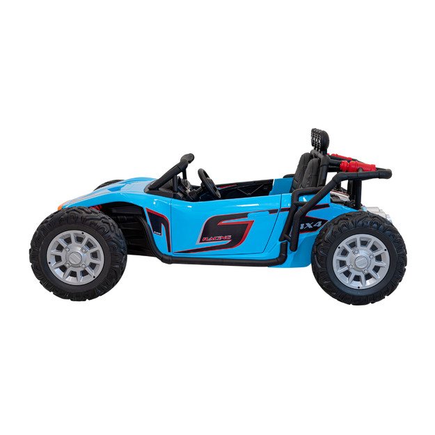 Dvivietis elektromobilis bagis Auto Buggy Racing 5, 24V, mėlynas
