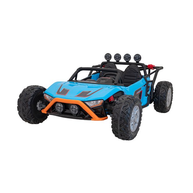 Dvivietis elektromobilis bagis Auto Buggy Racing 5, 24V, mėlynas