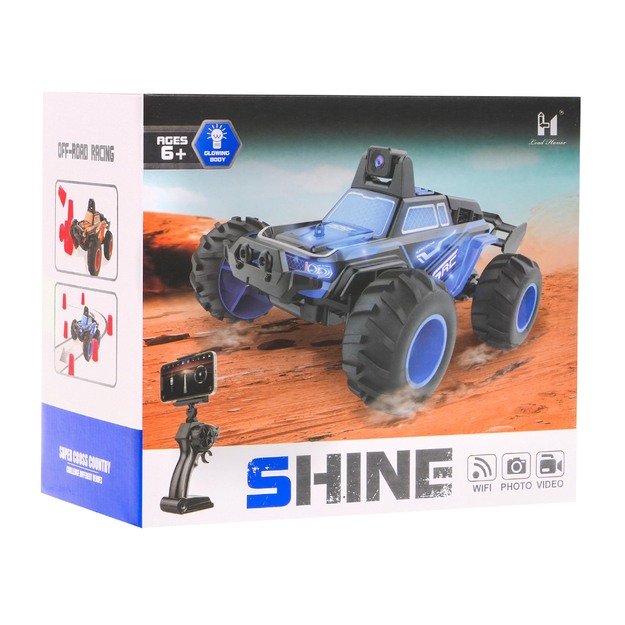 Nuotoliniu būdu valdomas „Shine“ visureigis su kamera, oranžinis