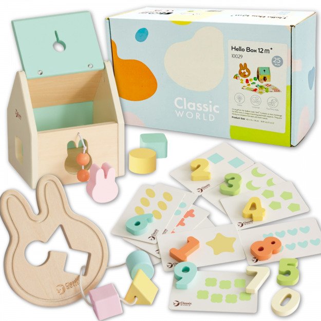 Kūdikių lavinamųjų žaislų rinkinys 25 el, CLASSIC WORLD