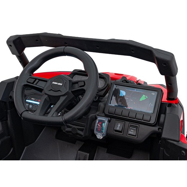 Vienvietis elektrinis bagis vaikams Maverick CAN-AM, raudonas