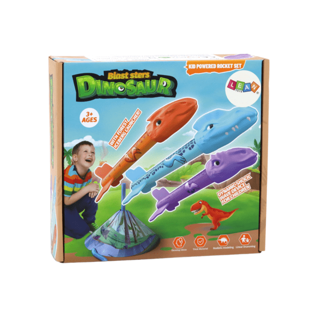 Raketų paleidimo žaidimas, dinozaurai 