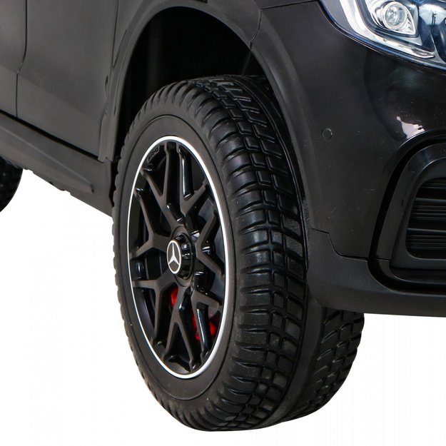 Dvivietis elektromobilis Mercedes GLC 63S 4x4, juodas