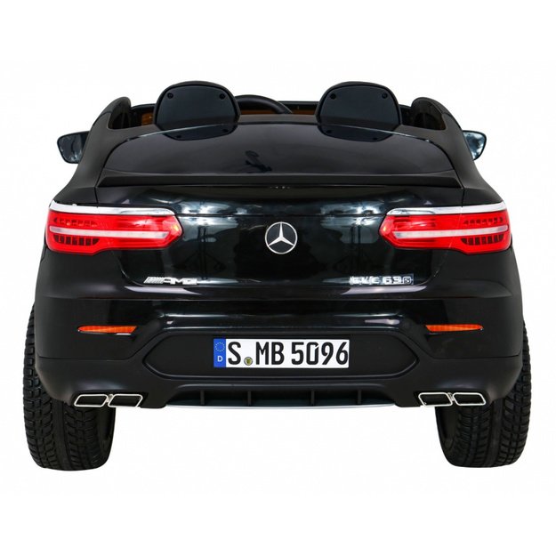 Dvivietis elektromobilis Mercedes GLC 63S 4x4, juodas