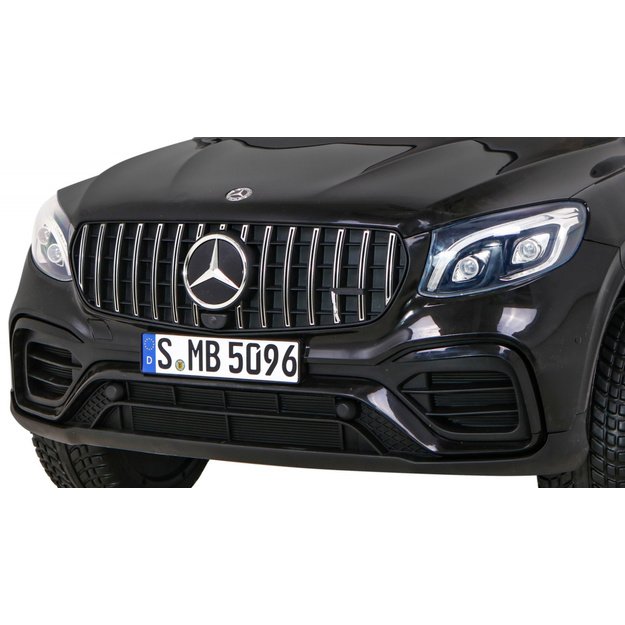 Dvivietis elektromobilis Mercedes GLC 63S 4x4, juodas