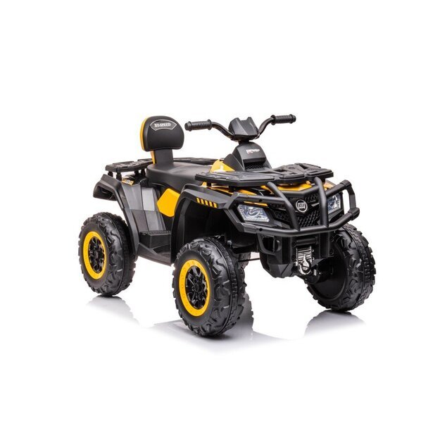 Elektrinis keturratis vaikams 4x4 320W 24 V, geltonas