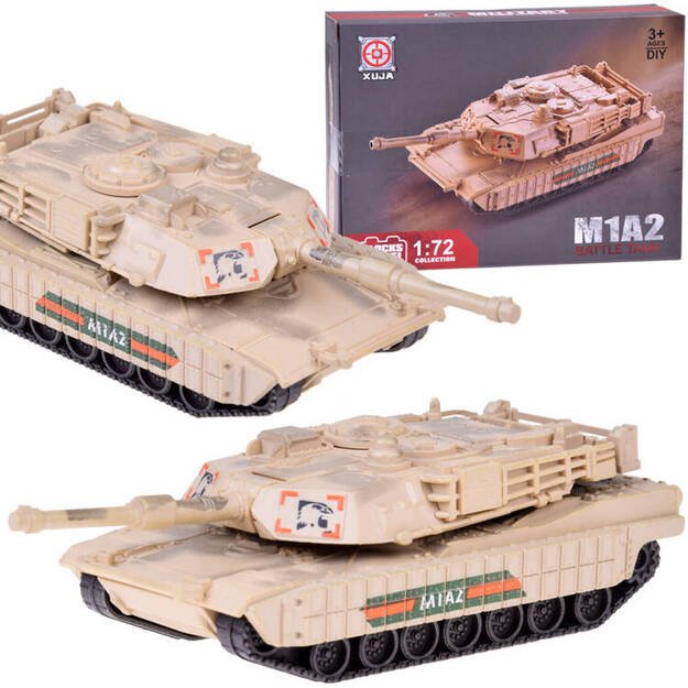Tanko modelio M1A2 konstruktorius, šviesiai rudas