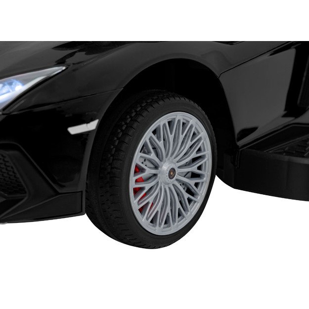 Paspiriama mašinėlė - stumdukas Lamborghini Aventador SV  vaikams, juoda