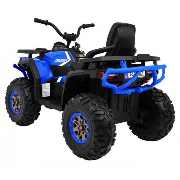Vienvietis elektrinis keturratis vaikams Quad ATV Desert, mėlynas