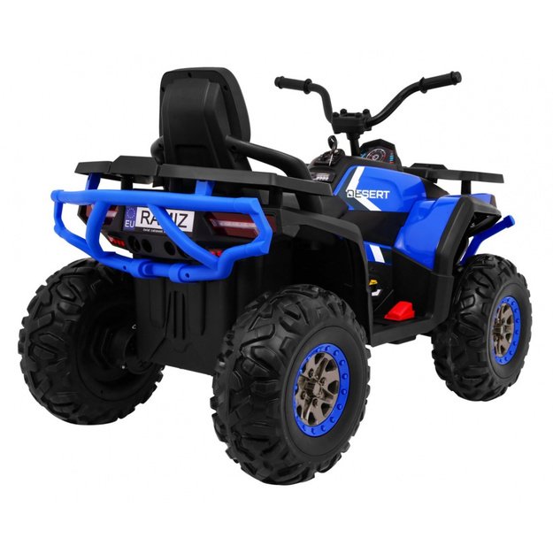 Vienvietis elektrinis keturratis vaikams Quad ATV Desert, mėlynas