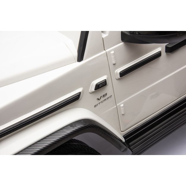 Dvivietis elektrinis džipas Mercedes G63 XXL 4x4, baltas