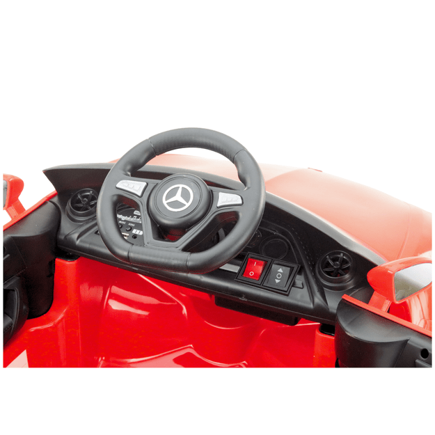 Vienvietis vaikiškas elektromobilis vaikams Mercedes KL-1666-1, raudonas 6