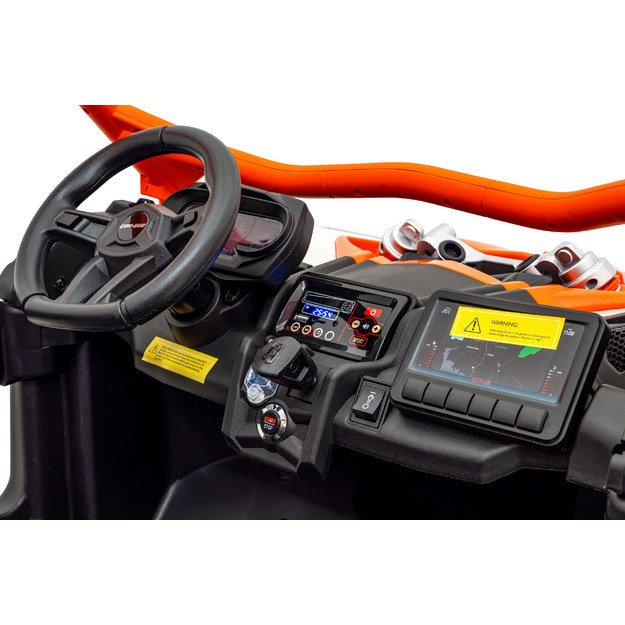 Dvivietis elektromobilis bagis Maverick Turbo RR, oranžinis