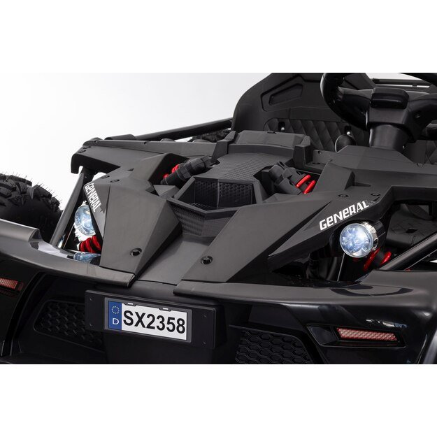 Dvivietis elektromobilis bagis GENERAL 63 800W, juodas
