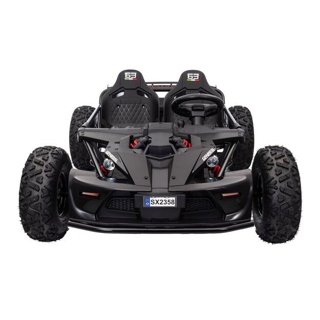 Dvivietis elektromobilis bagis GENERAL 63 800W, juodas