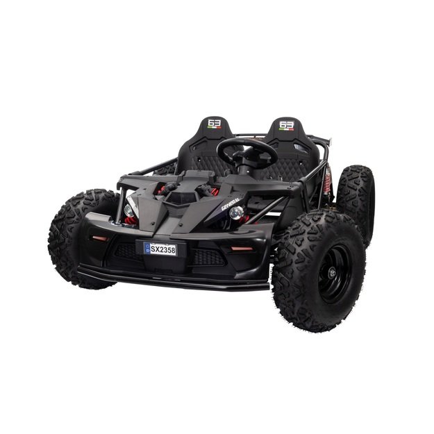 Dvivietis elektromobilis bagis GENERAL 63 800W, juodas