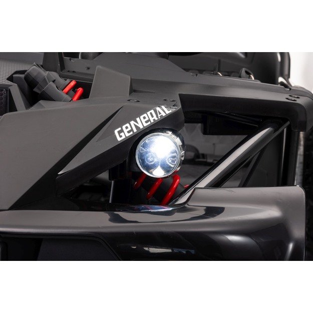 Dvivietis elektromobilis bagis GENERAL 63 800W, juodas