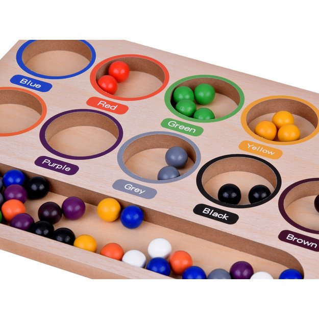 Medinė mokomoji Montessori dėlionė „Mosaic Sorter“ 