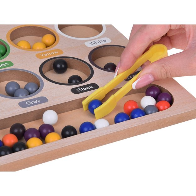 Medinė mokomoji Montessori dėlionė „Mosaic Sorter“ 