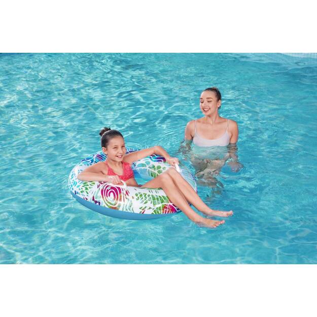 Pripučiamas plaukimo ratas 91 cm, BESTWAY, mėlynas