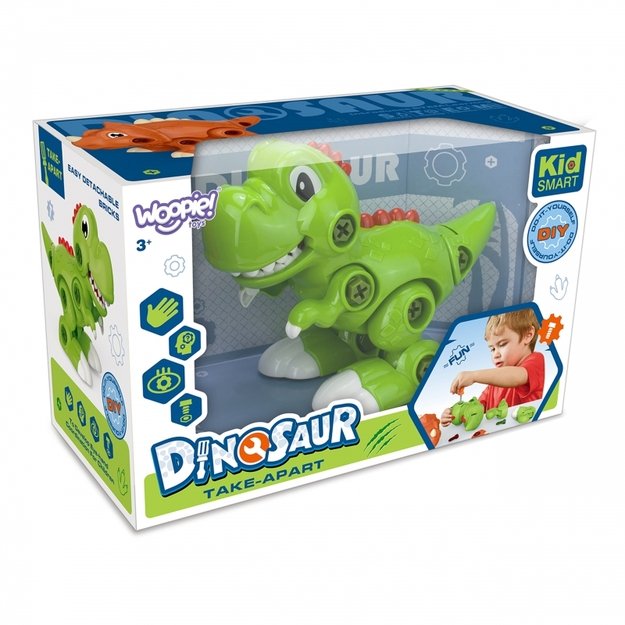 Dinozauro konstruktoriaus rinkinys su atsuktuvu, WOOPIE