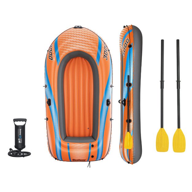 Pripučiama valtis „Kondor Elite 3000“ su irklais ir pompa, Bestway 61145