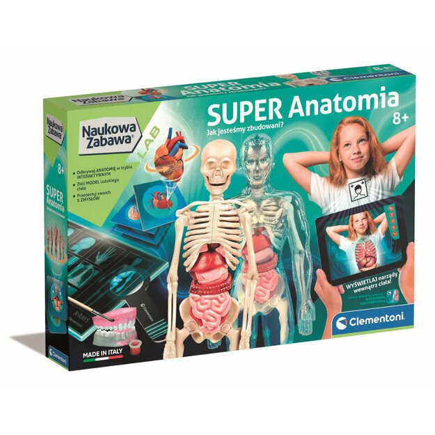 Arkadinis žaidimas vaikams „Super anatomija“, Clementoni 50919