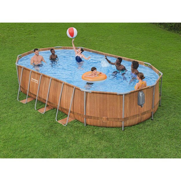 Karkasinis sodo baseinas 610x366x122cm su priedais 10in1 Bestway 