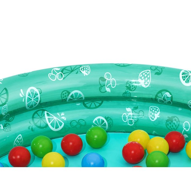 Pripučiamas baseinas vaikams su kamuoliukais 91x20cm, žalias, Bestway 