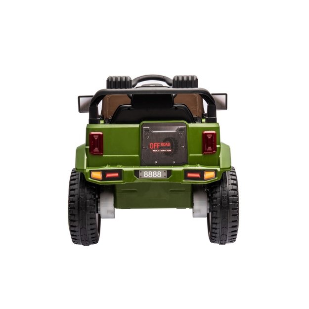Vienvietis elektrinis visureigis vaikams Off Road MOUNTAIN, žalias