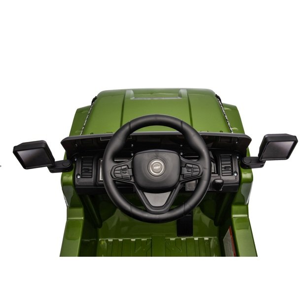 Vienvietis elektrinis visureigis vaikams Off Road MOUNTAIN, žalias